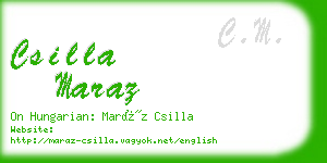 csilla maraz business card